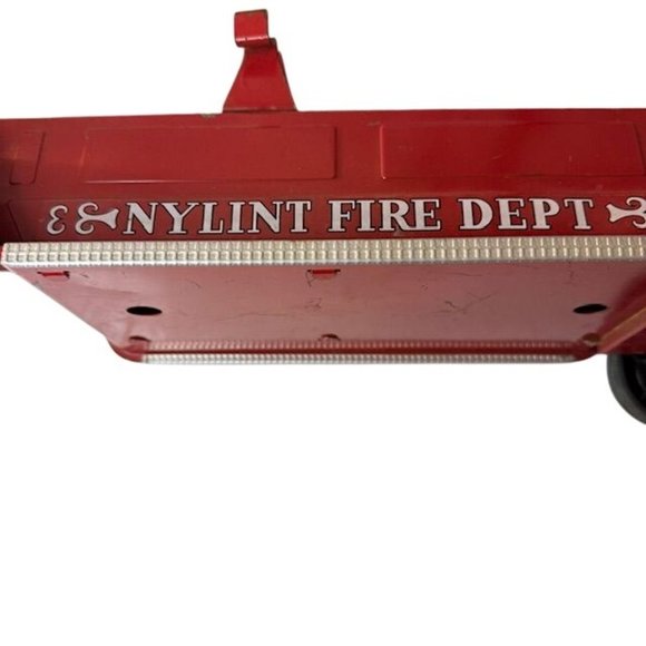 Vintage Nylint Fire Dept. #3 Red Metal Ladder Truck Collectible Toy - Picture 11 of 11